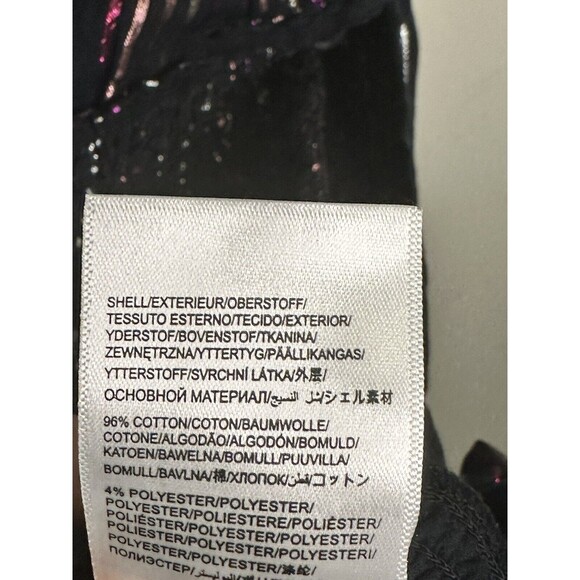 Farm Rio Lurex Stripes Mini Dress Medium NWT Smocked One Shoulder Sparkle - Picture 7 of 8